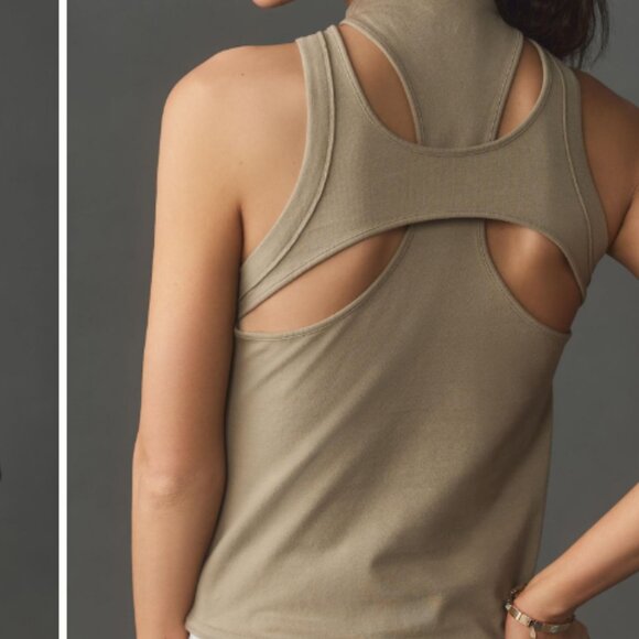 Brand New Pilcro Mock-Neck Cutout Tank - Picture 5 of 6